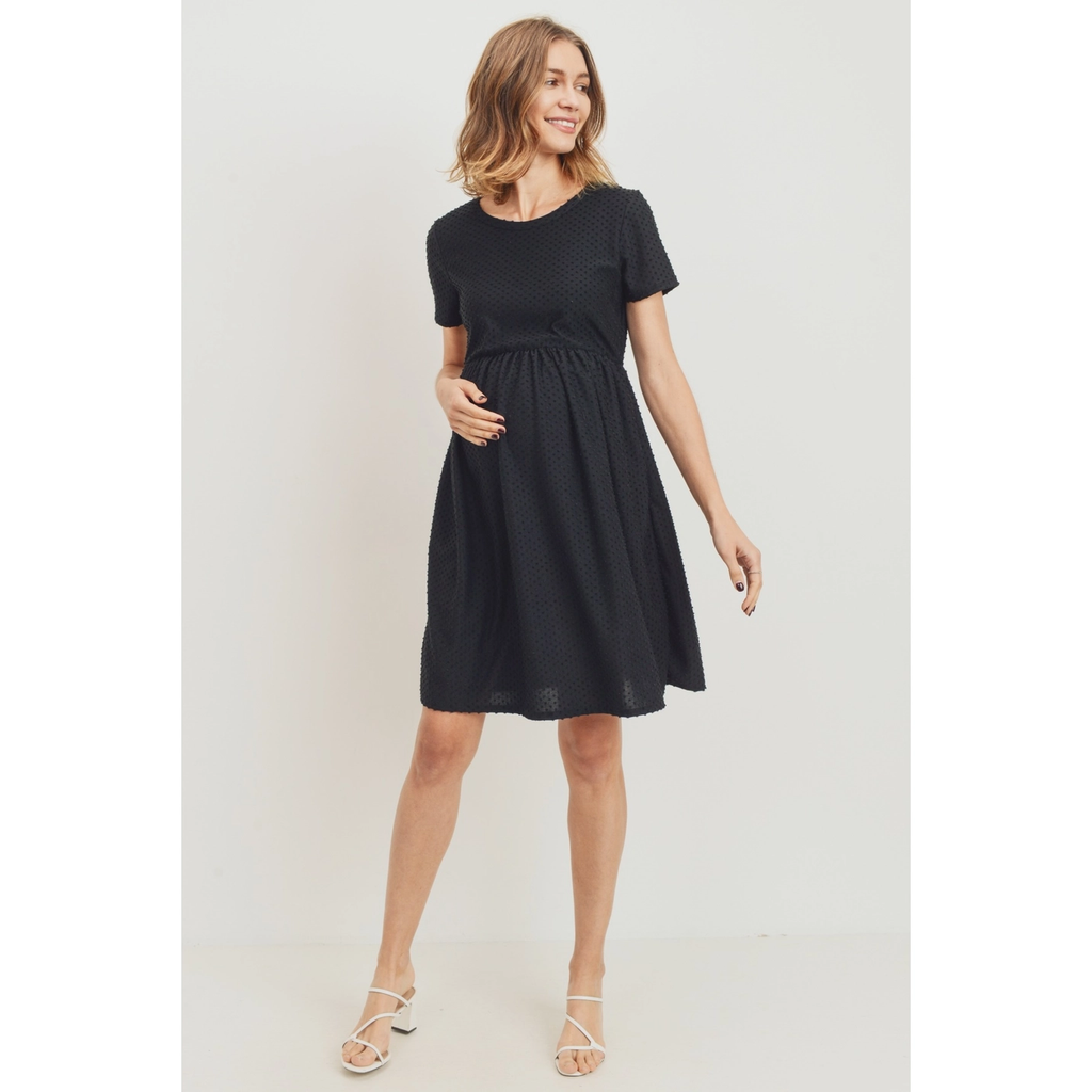 Black Dot Maternity Dress Little Trends Boutique Black Dot Maternity Dress Little Trends Boutique